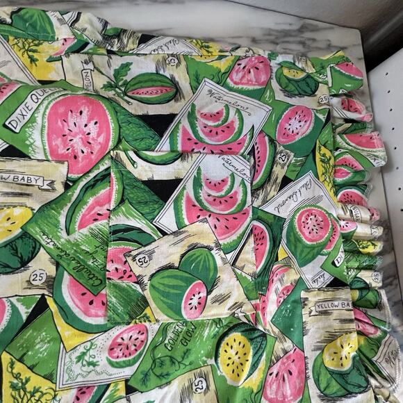Kitchen Apron-Fruit Watermelon Print Trad Wife 50s Pinup Retro Feminine Skirt - Picture 2 of 4